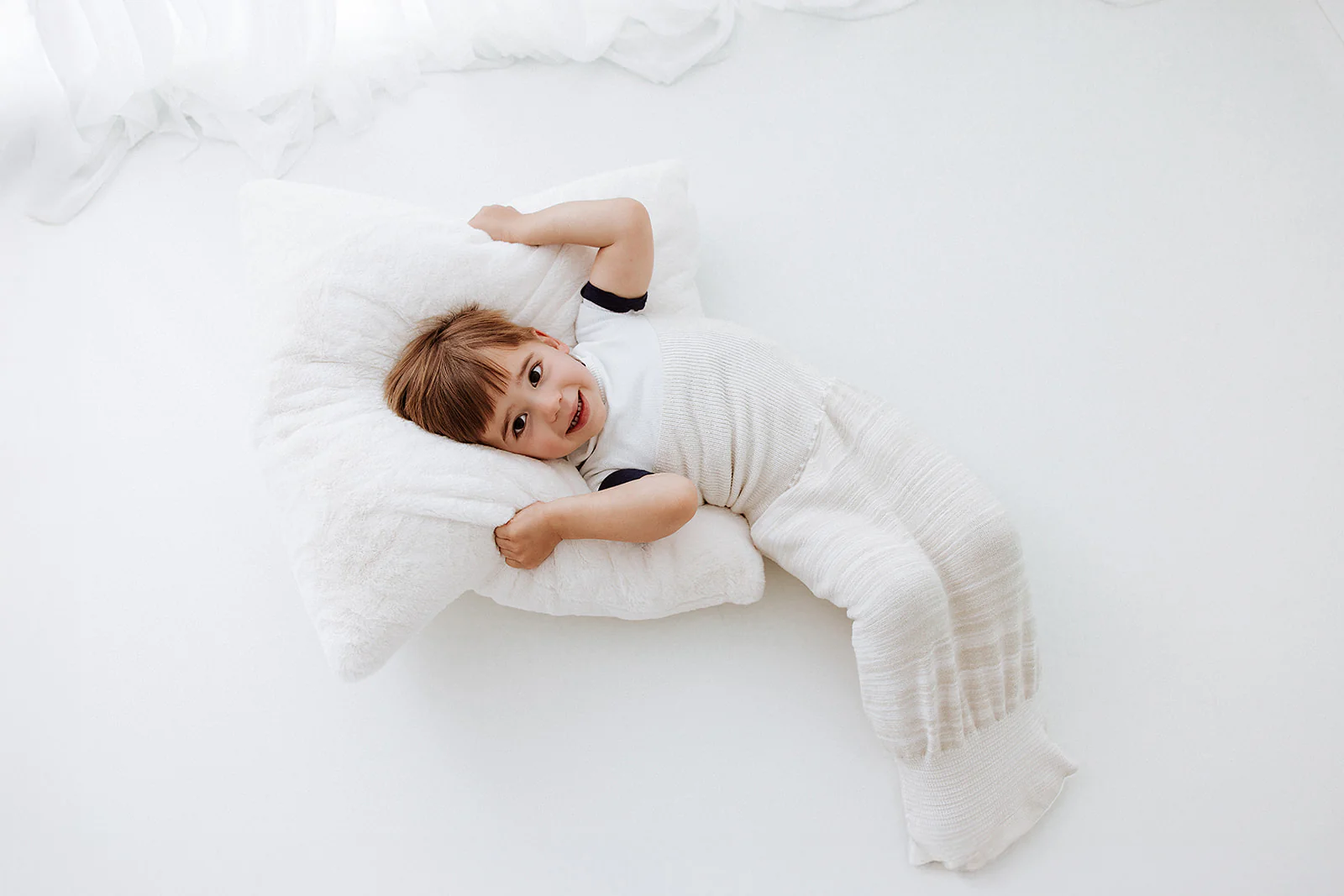 Bamboo Blend Beige Arms Out™ Long Sleeve Sleep Sack - Image 2