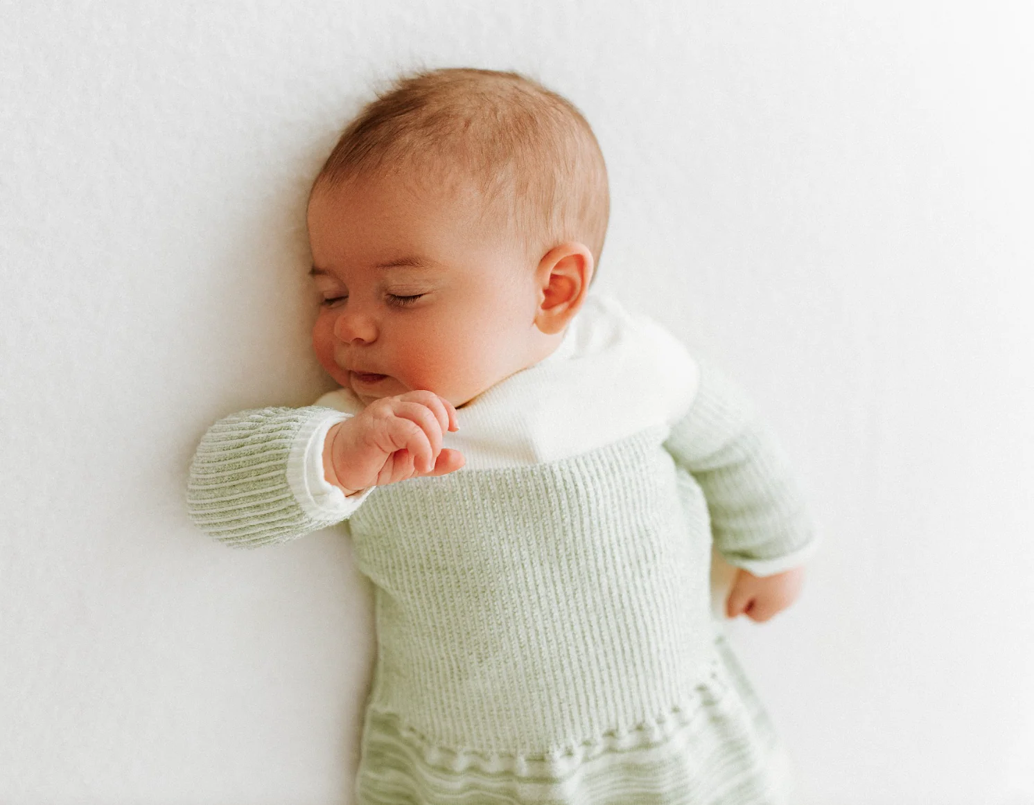 Bamboo Blend Mint Arms Out™ Long Sleeve Sleep Sack - Image 4